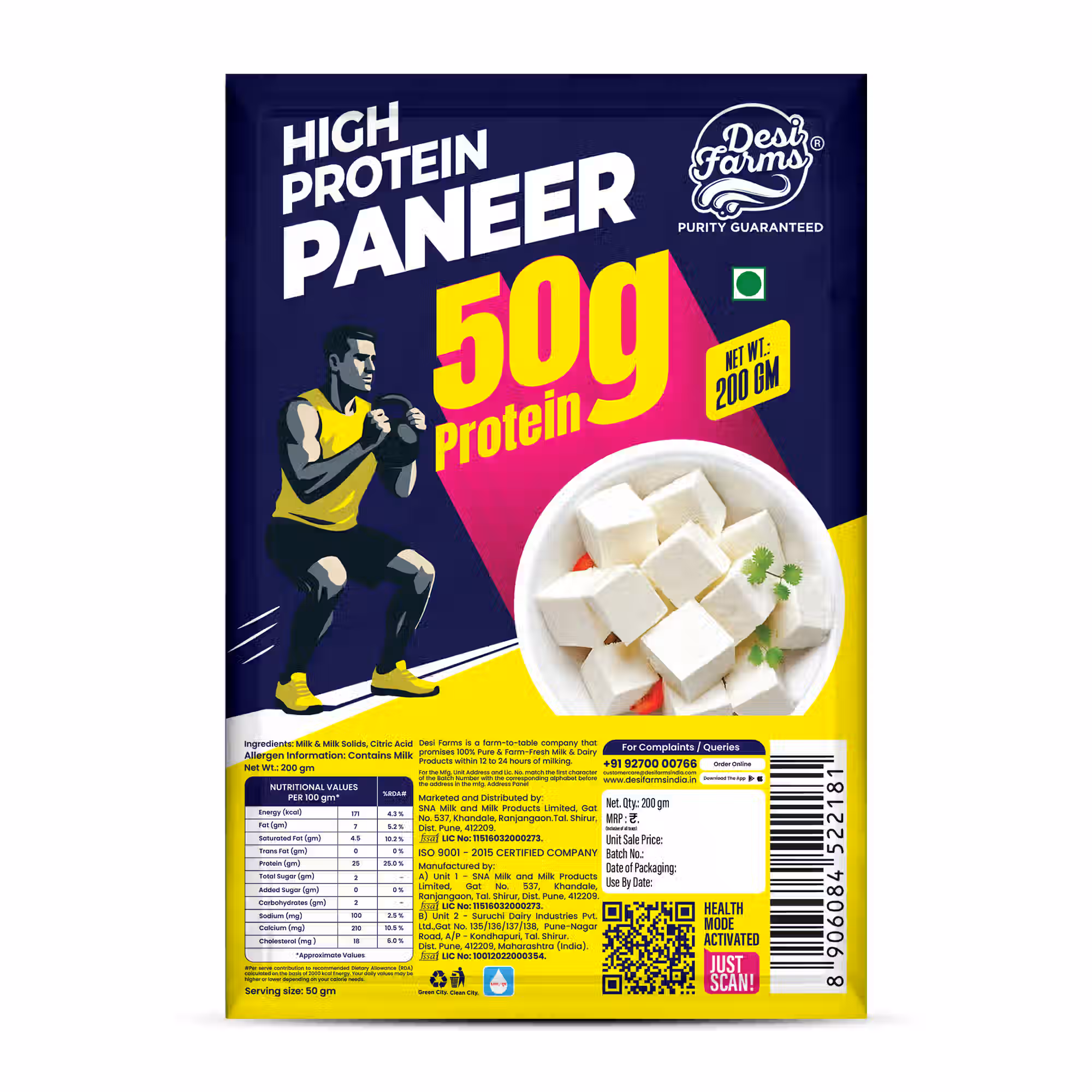 High Protein Paneer