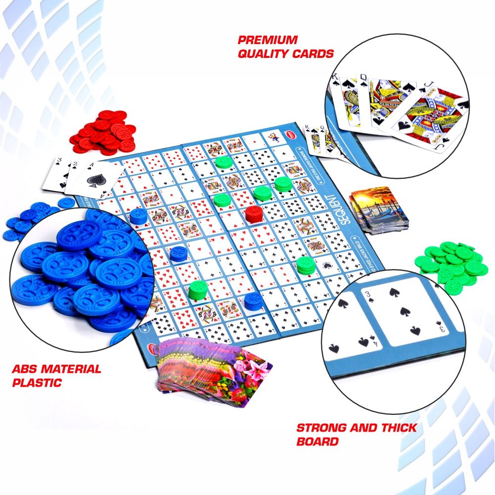 Aditi Toys Make A Sequent Board Game, Strategy & Logic Challenging Game With Foldable Board