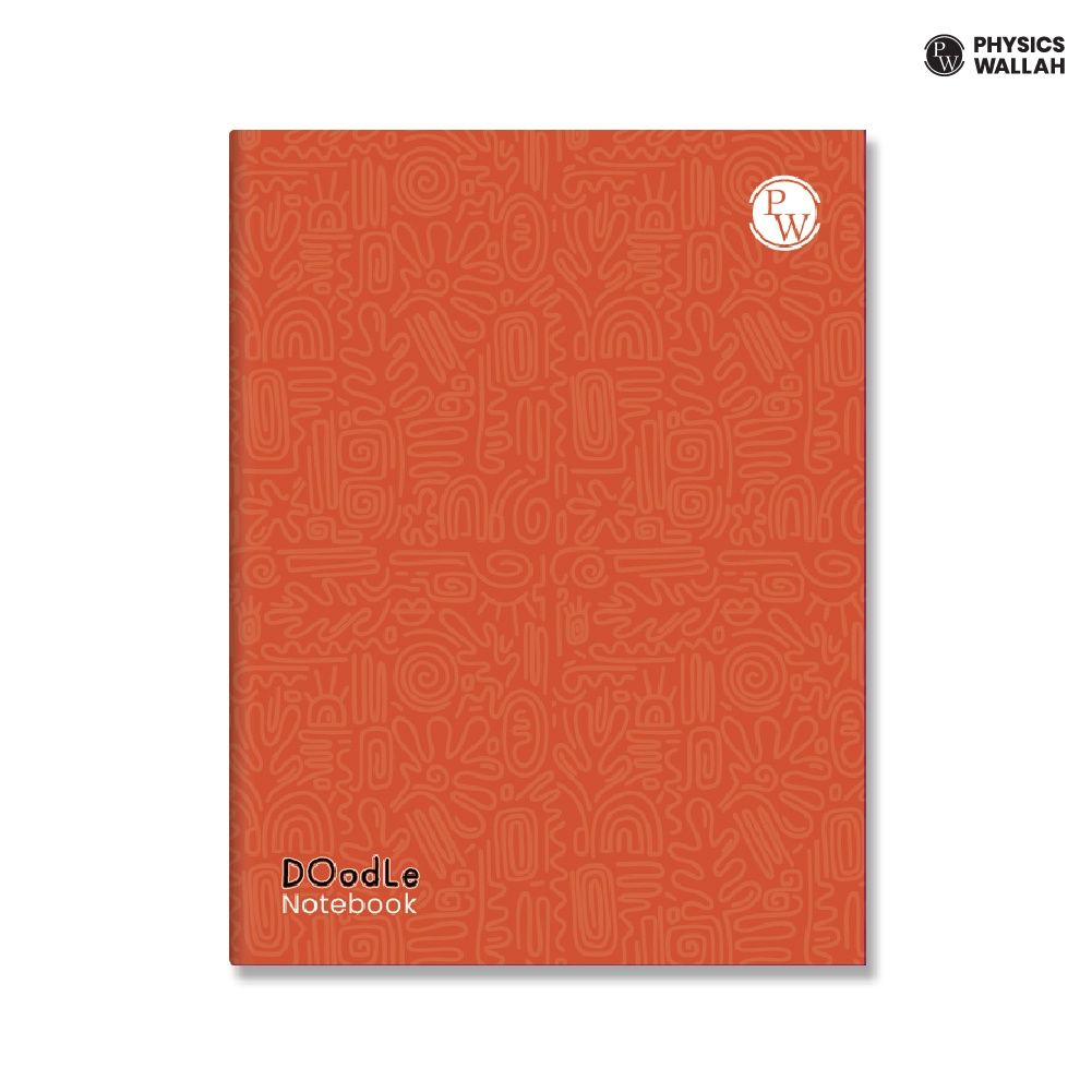 Physics Wallah Doodle Notebook | 120 Pages | Single Line (Hindi) set of 6