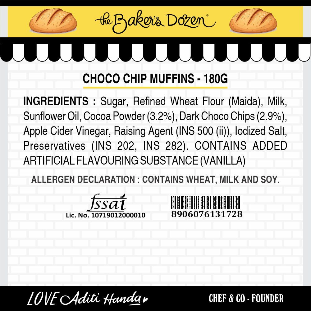The Baker'S Dozen Rich Chocolate Cake(150gms) & The Baker'S Dozen Chocolate Overload Cupcakes(150gms) Combo