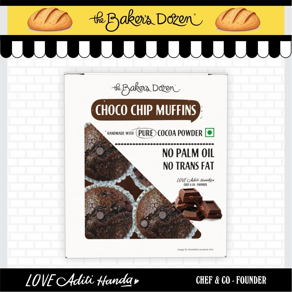 The Baker'S Dozen Rich Chocolate Cake(150gms) & The Baker'S Dozen Chocolate Overload Cupcakes(150gms) Combo