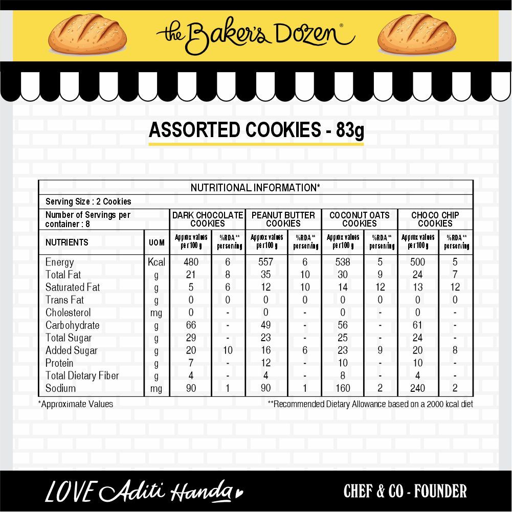 The Baker's Dozen Assorted Cookies
