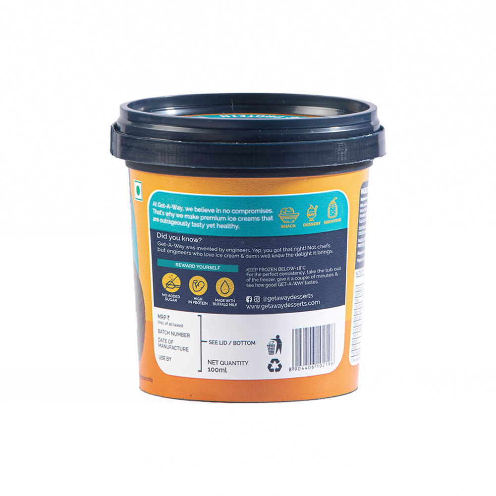 Get-A-Way Belgian Chocolate Ice Cream Cup