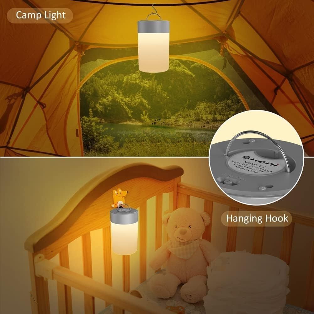 Quace Touch Control | Rechargeable | and Portable Led Night Lamp With Speakers