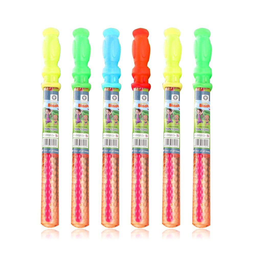Aditi Toys Colorful Bubble Wands, Pack Of 6 Magical Bubble Wand Toy, Includes Bubble Solution