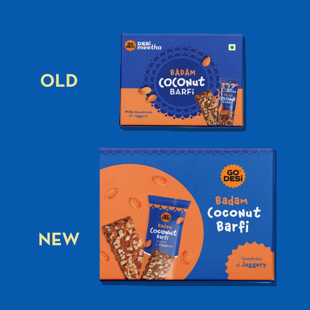 GO DESi Badam Coconut Barfi Mithai Box 96 g Combo