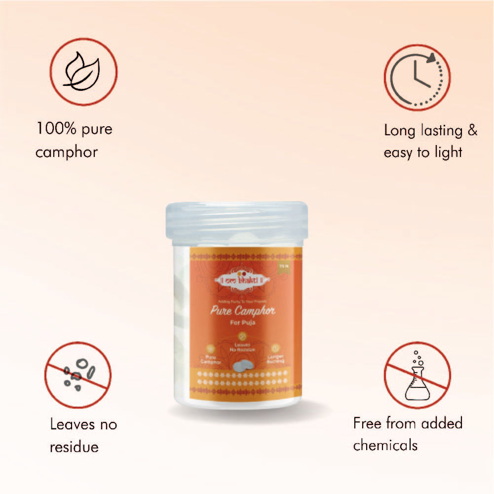 Om Bhakti Pure Camphor Small