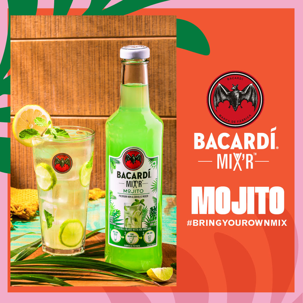 Bacardi Mixer - Mojito Glass Bottle 500 ml Combo
