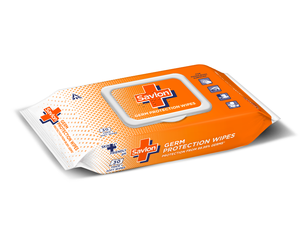 Savlon Germ Protection Multipurpose Wet Wipes with Fliptop Lid