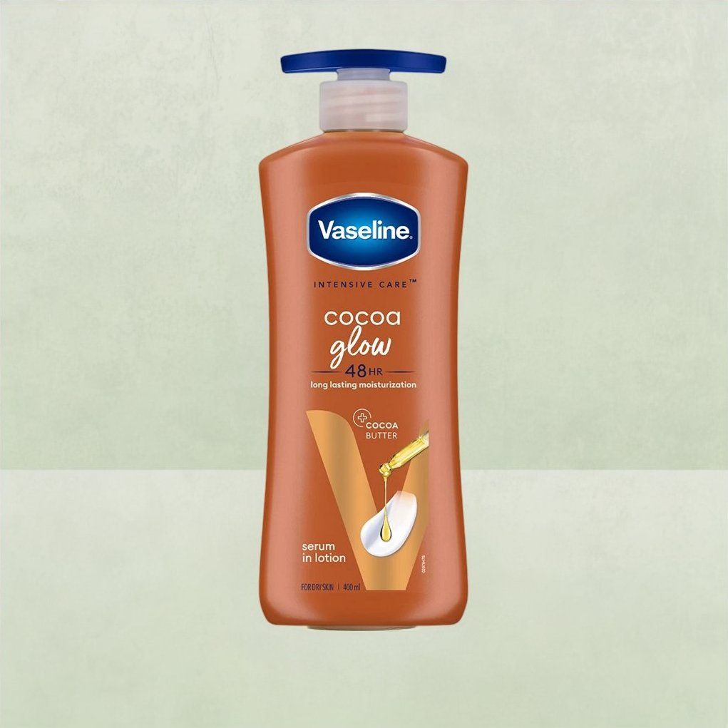 Vaseline Cocoa Glow Serum In Lotion 100% Pure Cocoa & Shea Butter for Glowing & Soft Skin