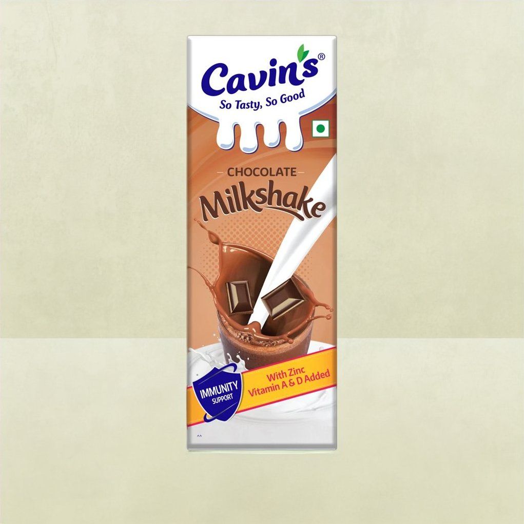 Cavin'S Chocolate Milkshake Enriched With Zinc Vitamin A & D For Immunity Support