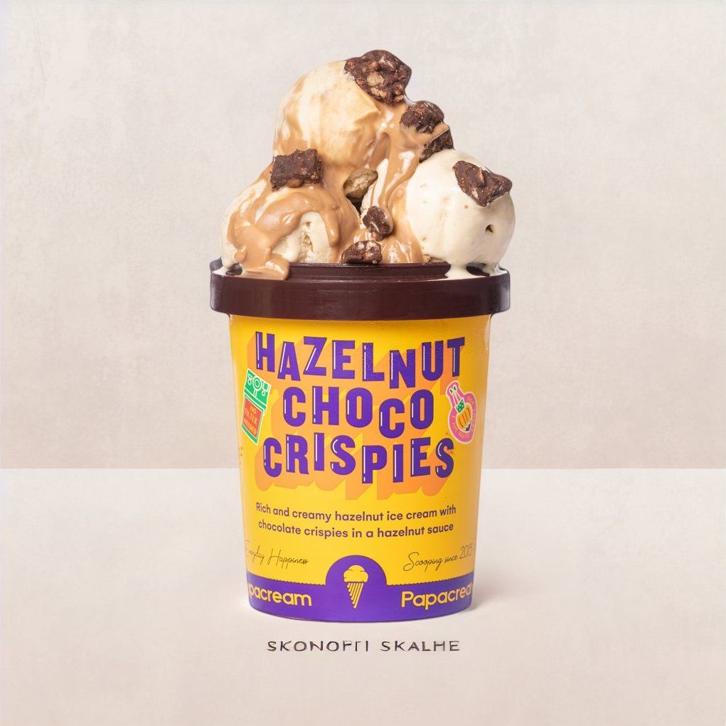 Papacream Icecream - Hazelnut Choco Crispies