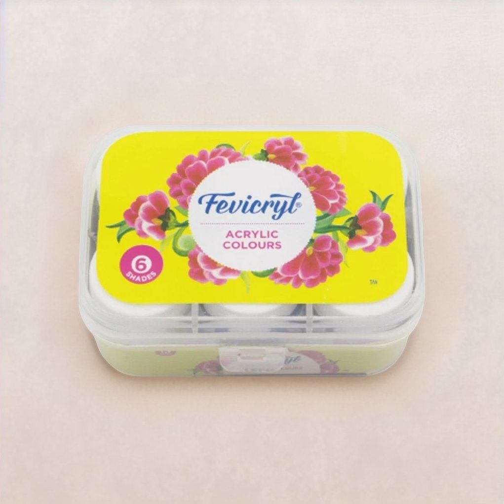 Fevicryl Acrylic Color Set (6 Shades X 10ml)