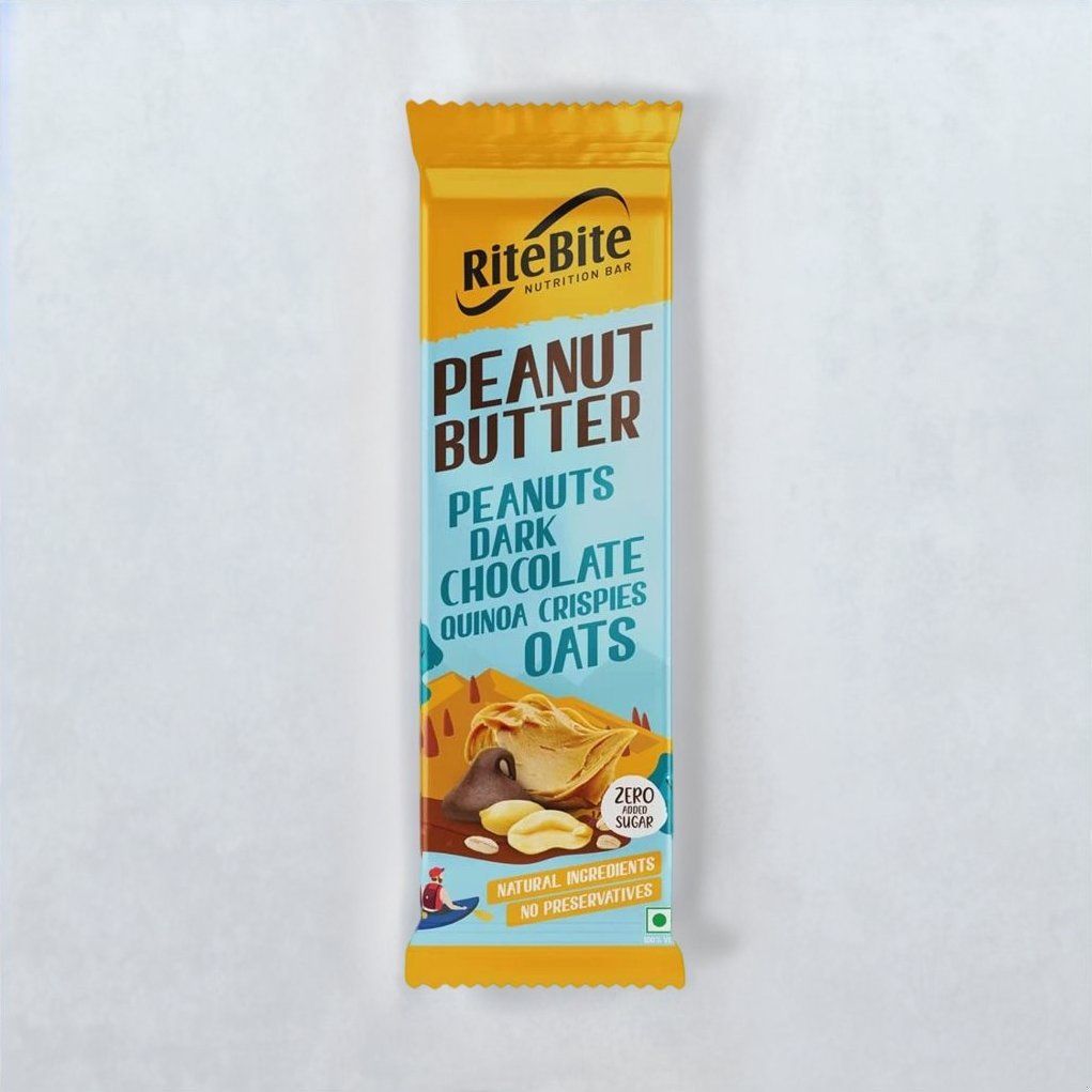 RiteBite Peanut Butter 4g Protein Energy Bar 40 g Combo