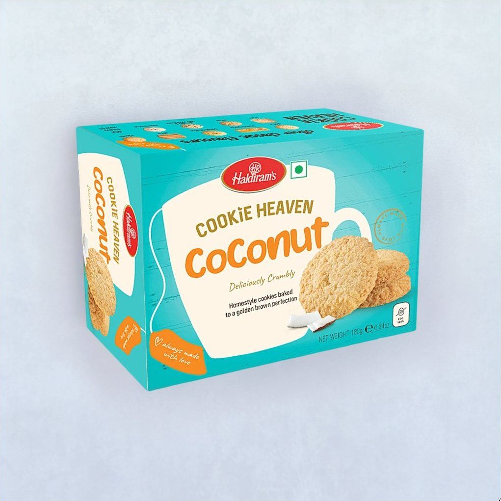 Haldirams Cookies Heaven - Coconut 180 g Combo