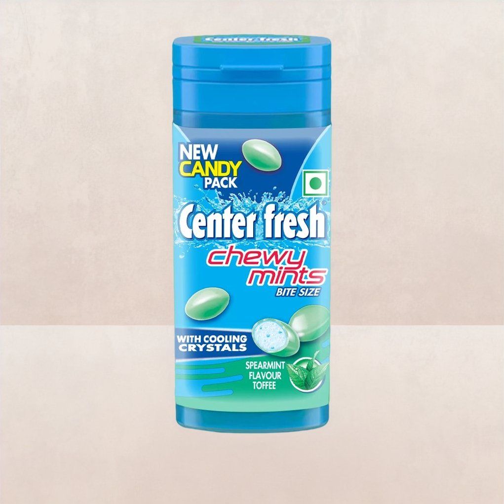 Center Fresh Mint, Chewy Mints, Spearmint Flavour Candy Pouch