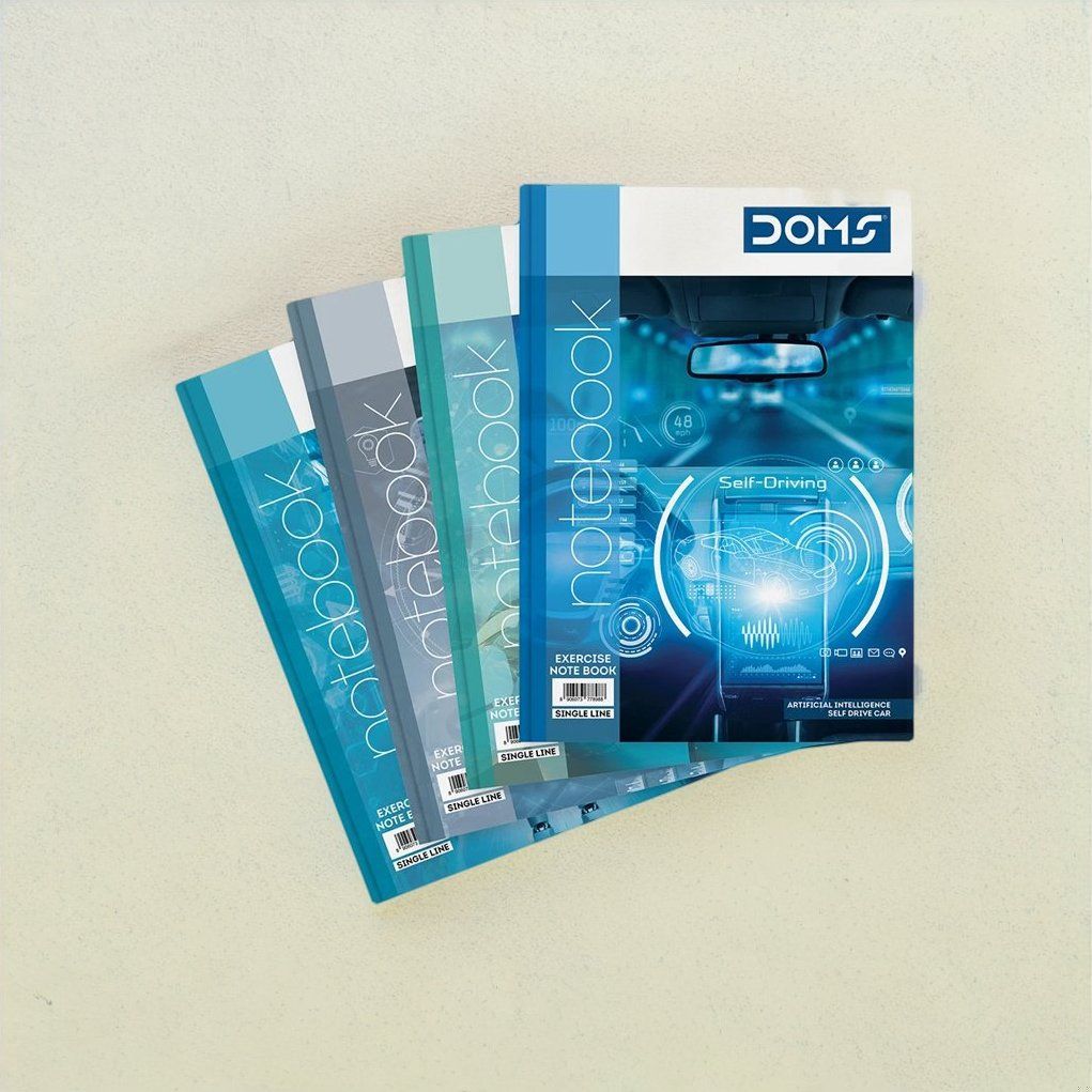 Doms Single Line  Notebook Artificial Intelligence Series 33 cm x 21 cm