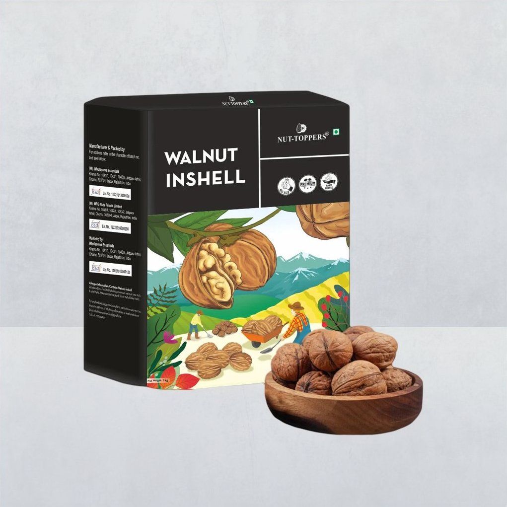 Nut Toppers California Walnuts(Akhrot) Inshell