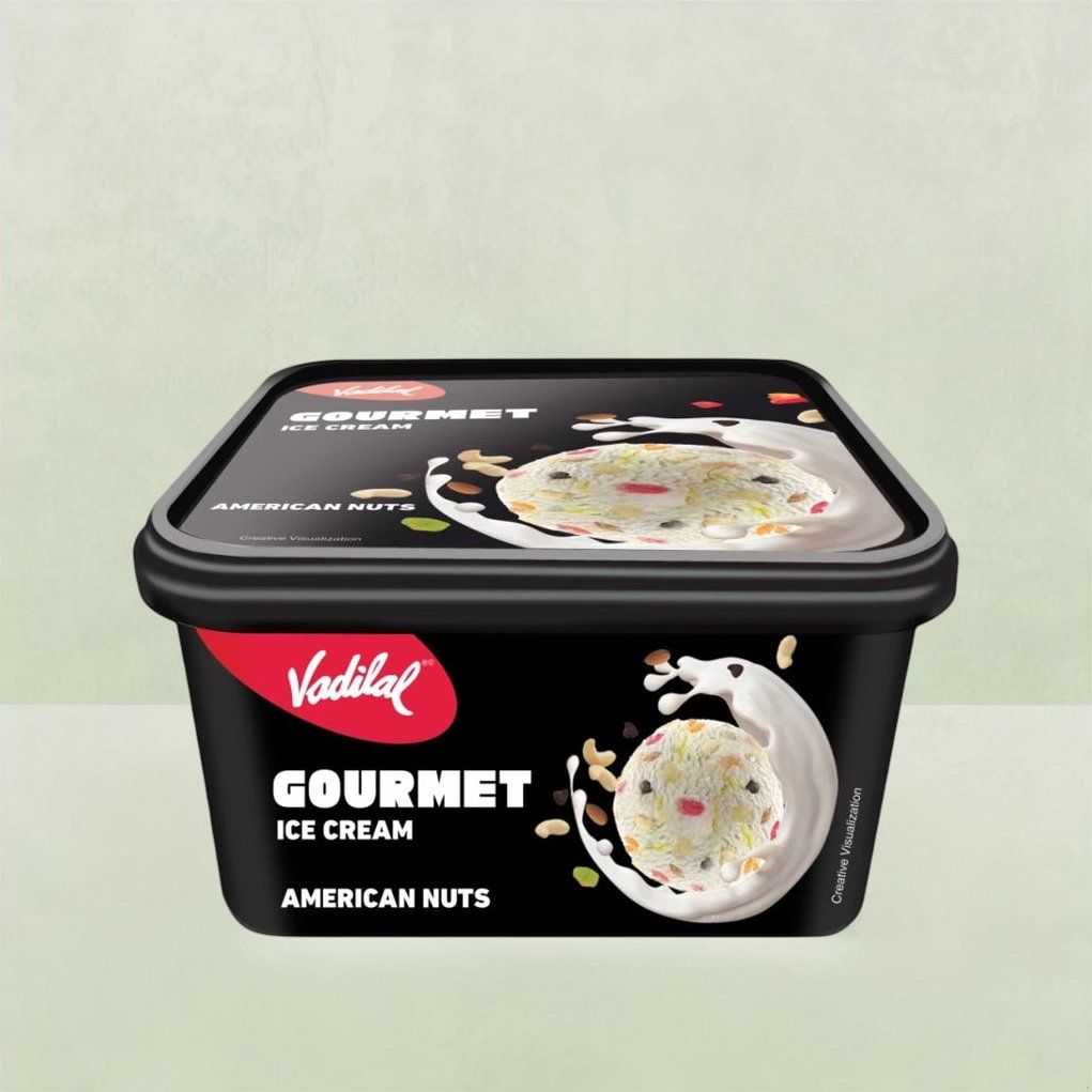 Vadilal American Nuts Ice Cream Tub