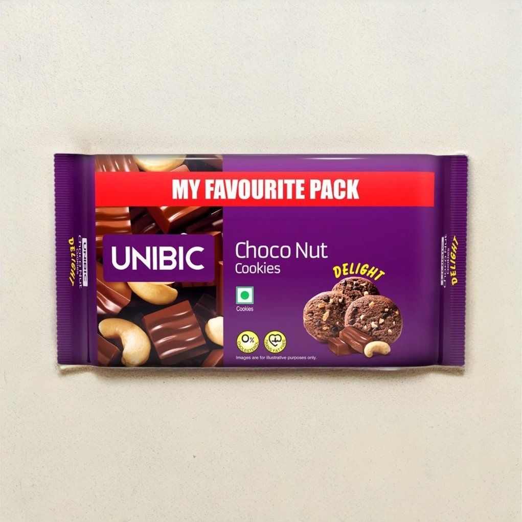 Unibic Choco Nut, My Favourite Biscuits | Cholesterol-free and Trans Fat-free