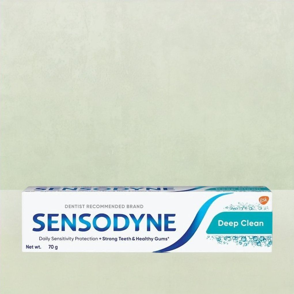 Sensodyne Toothpaste Deep Clean, Sensitive Tooth Paste For Advanced Cleaning And Lasting Freshness