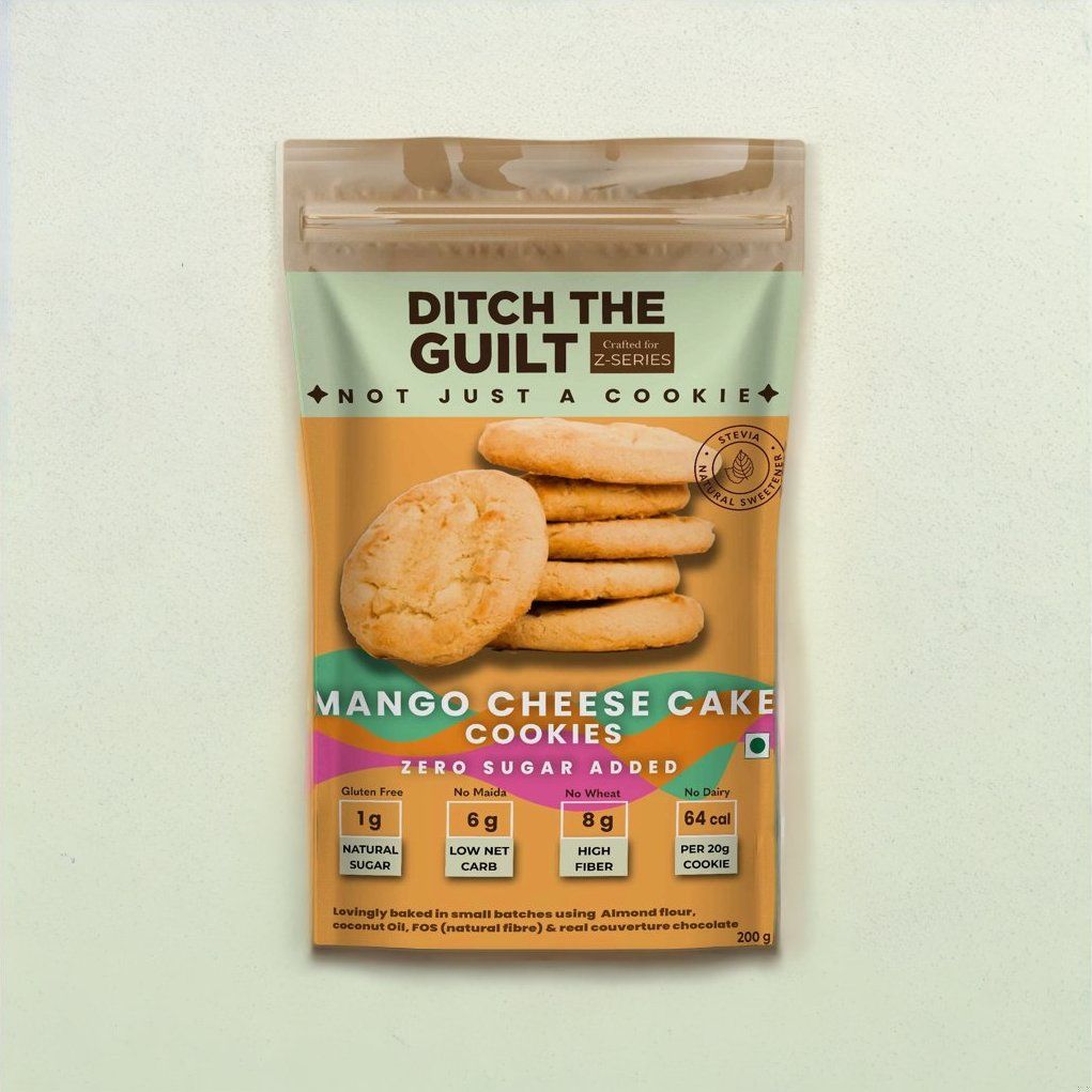 Ditch The Guilt Mango Cheese Cake Cookies