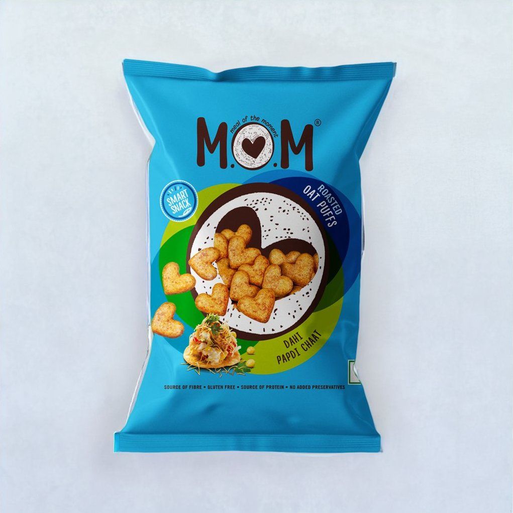 Mom Dahi Papdi Chaat Oat Puffs