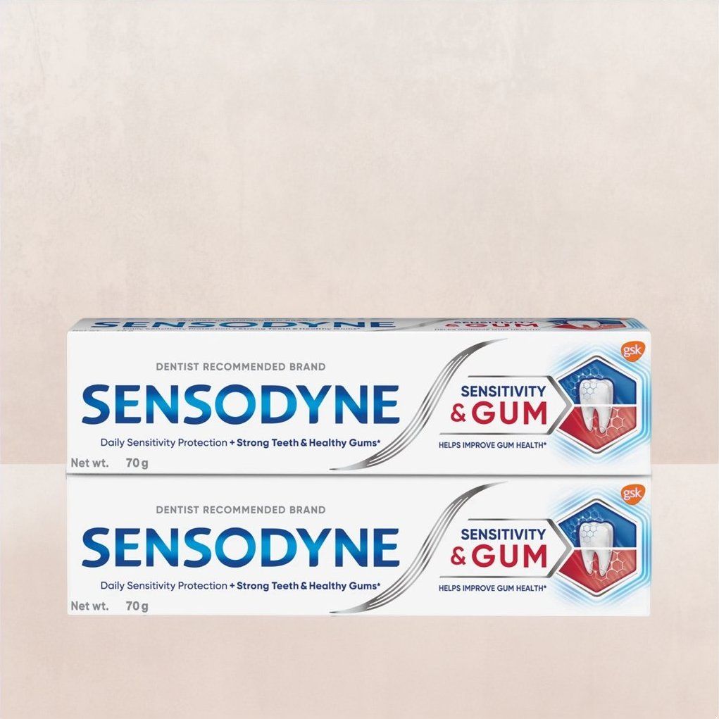 Sensodyne Toothpaste Sensitivity & Gum Combo Pack Dual Action Tooth Paste Sensitive Teeth Healthy