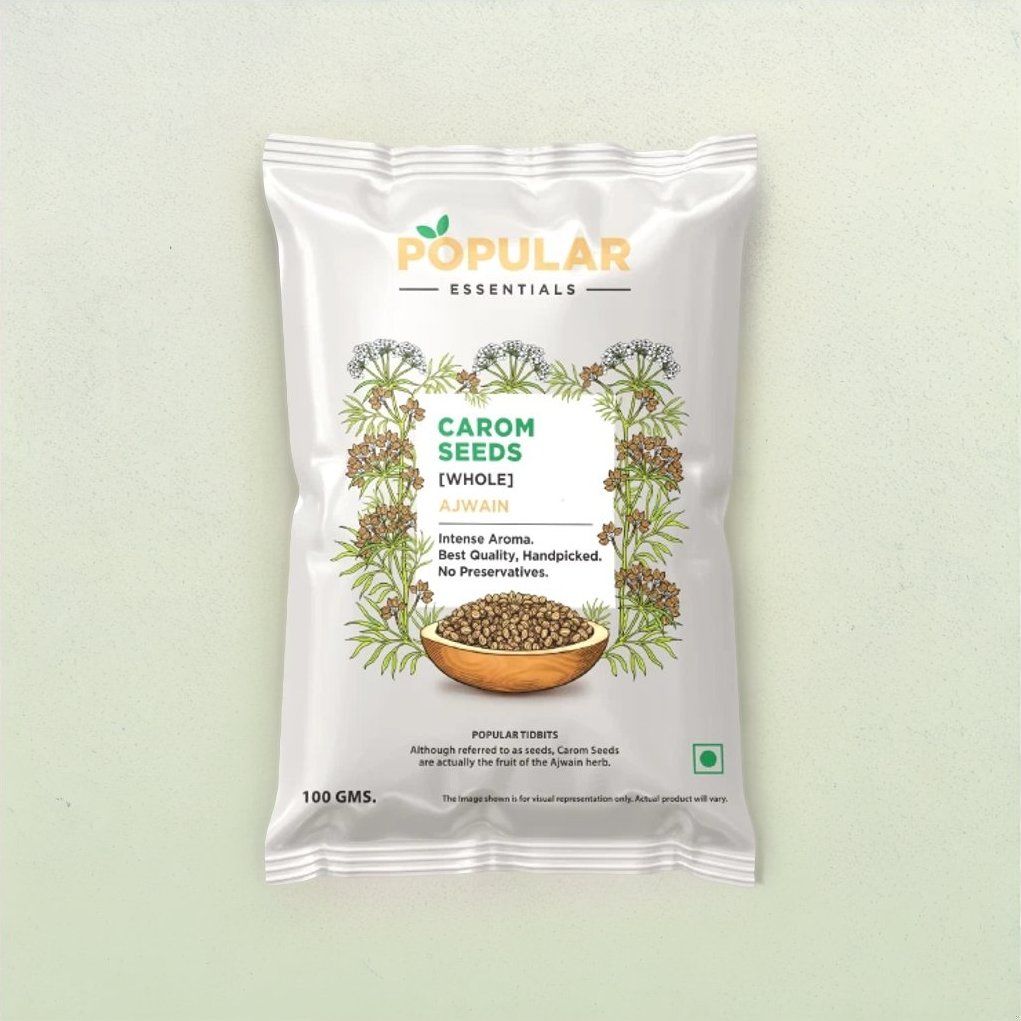 Popular Essentials Ajwain Whole