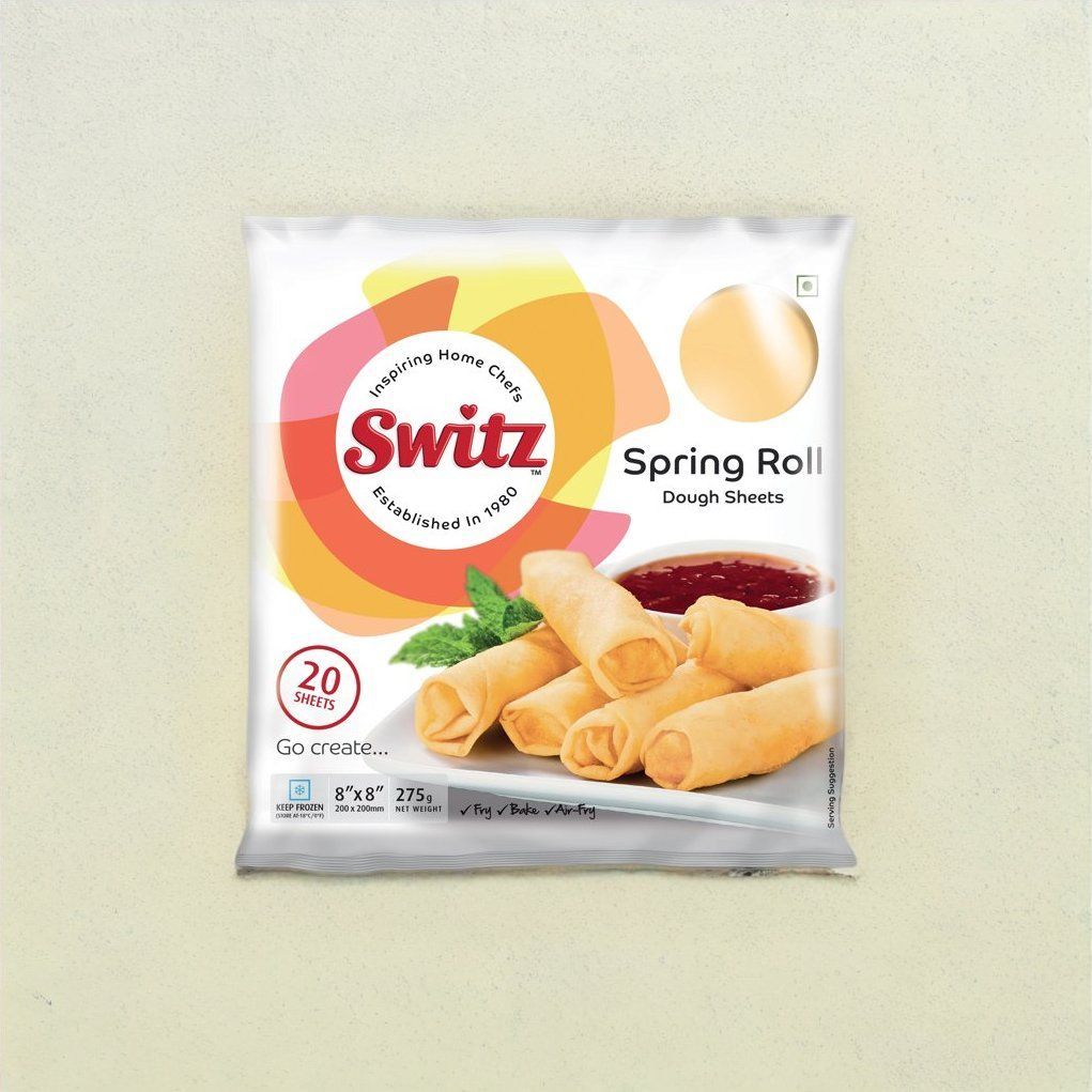 Switz Puff Dough Paratha (05 Units)(400gms) & Switz Spring Roll Dough Sheets 20 Piece(20pc) Combo
