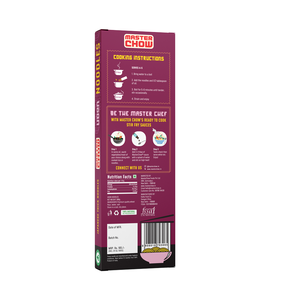 MasterChow Japnese Udon Noodles 300 g Combo