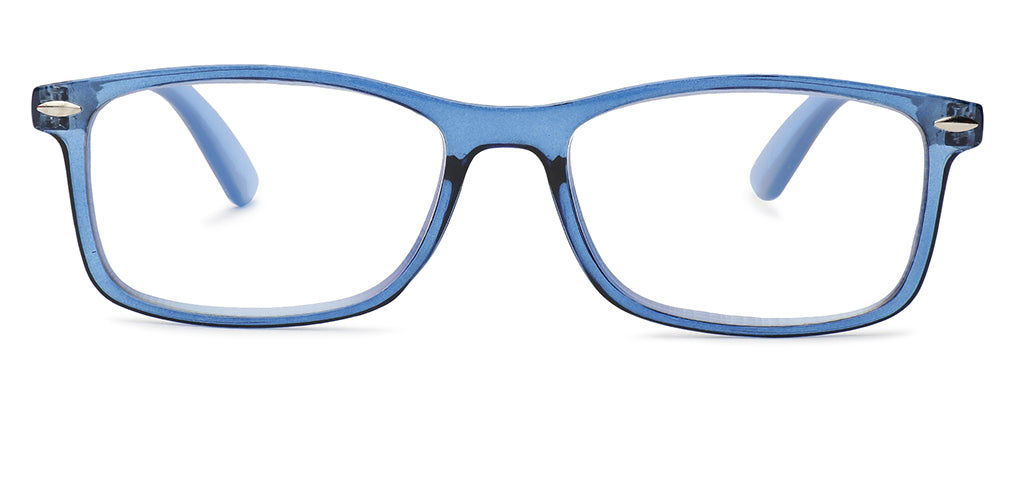 Specsmakers Unisex Solid TR90 Computer Glasses | Blue