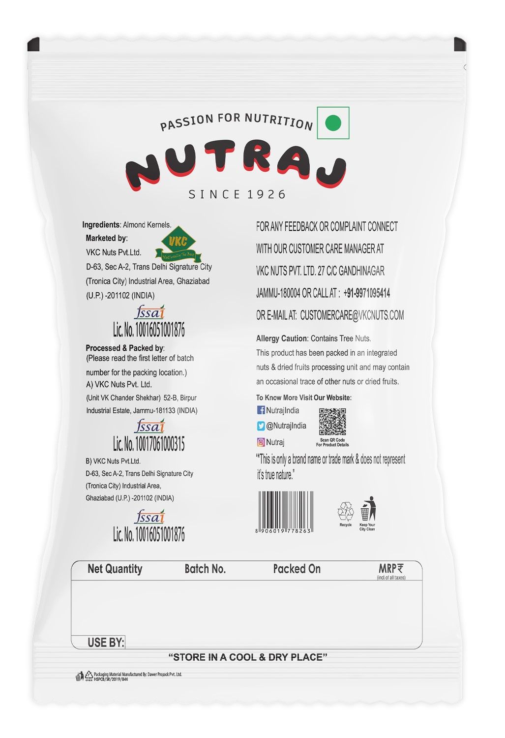 Nutraj Almond/Badam California