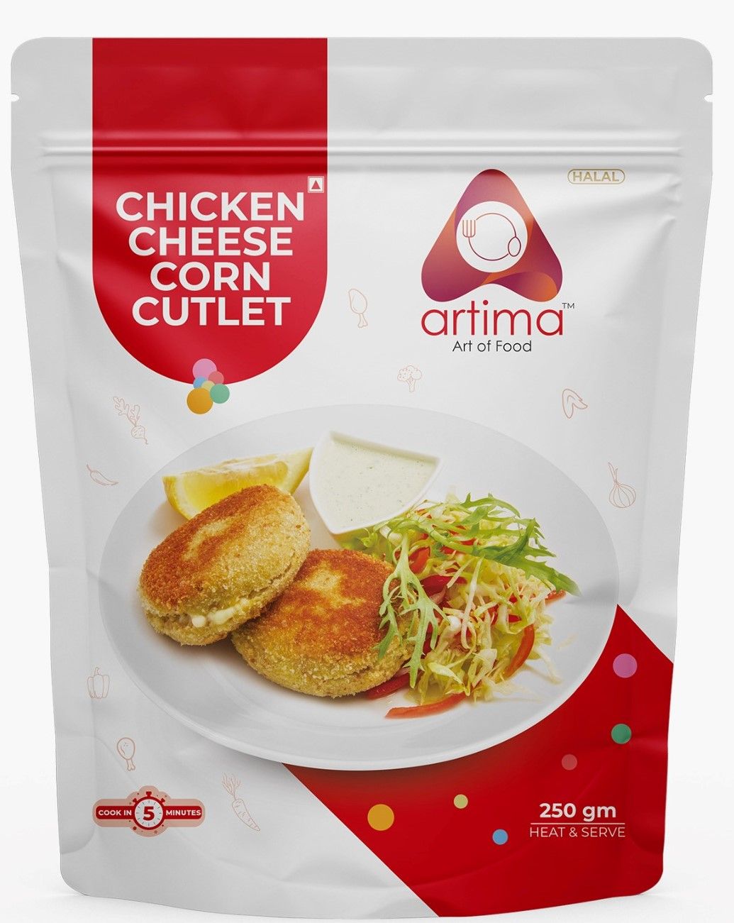 Artima Chicken Cheese Corn Cutlet