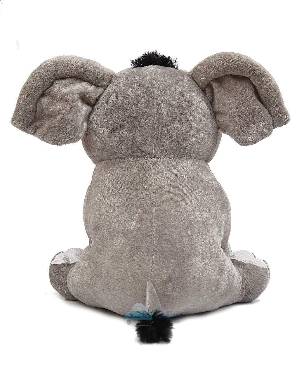 Dearjoy Baby Elephant With Monkey Soft Toy Grey - Height 35Cm