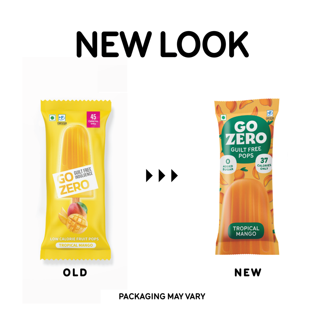 Go Zero Tropical Mango Low Calorie Guilt Free Ice Cream Popsicle