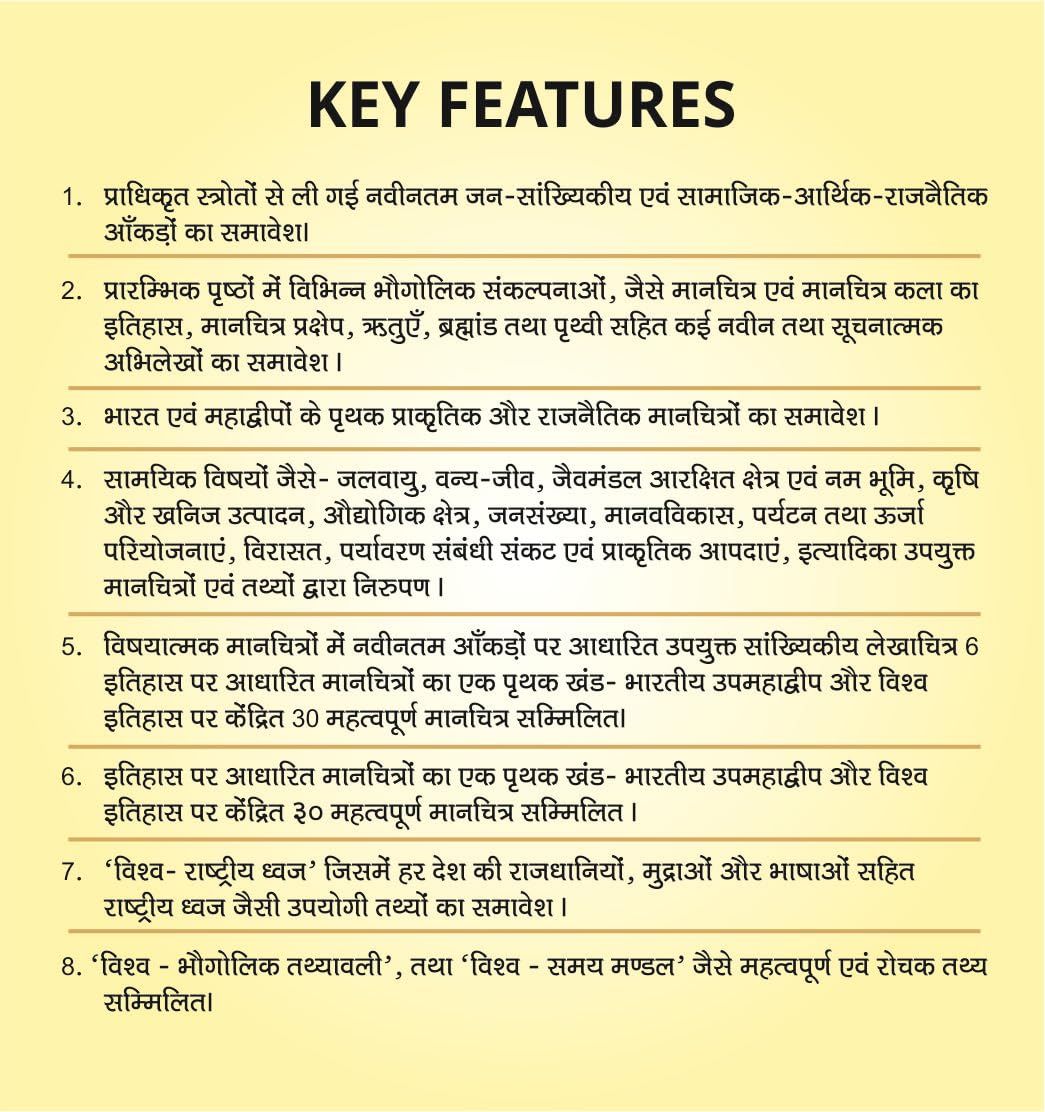 Oxford Student Atlas Hindi | 3rd Edition | For UPSC and Other Competitive Exams