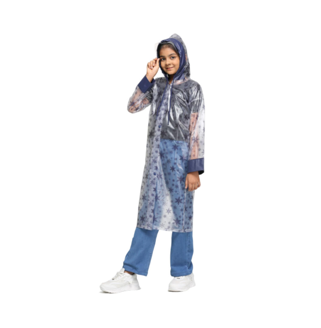Citizen Kids PVC Series Frozen Printed Long Coat with Zip