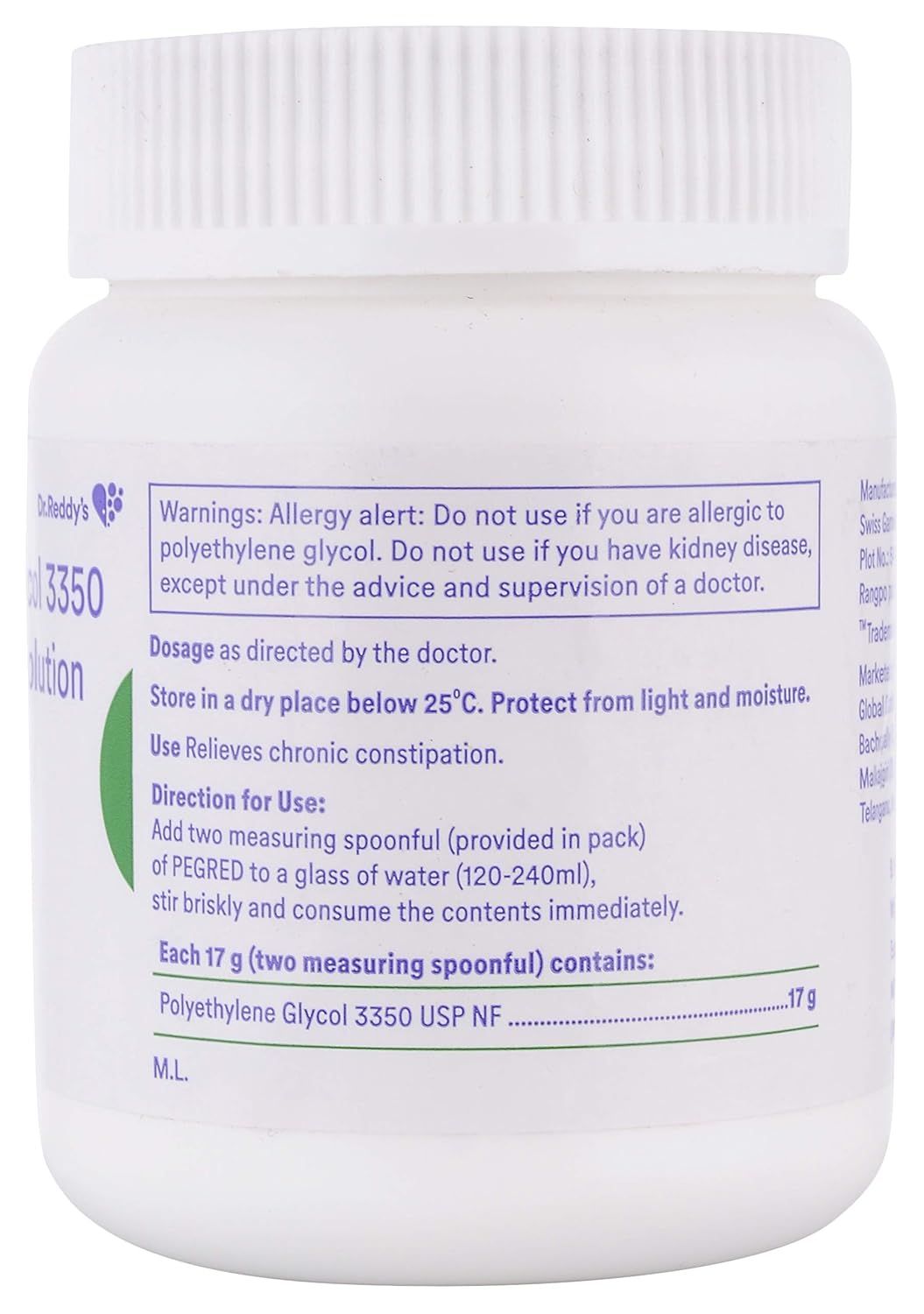 Pegred Powder