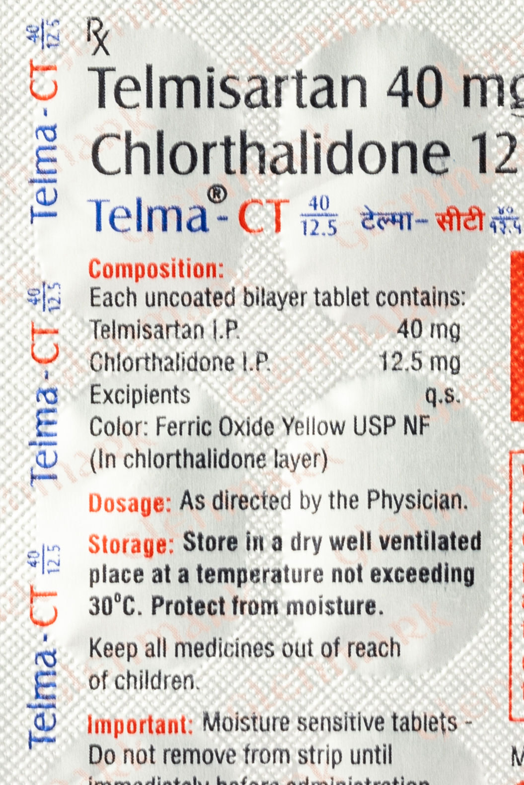 Telma-CT 40/12.5 Tablets