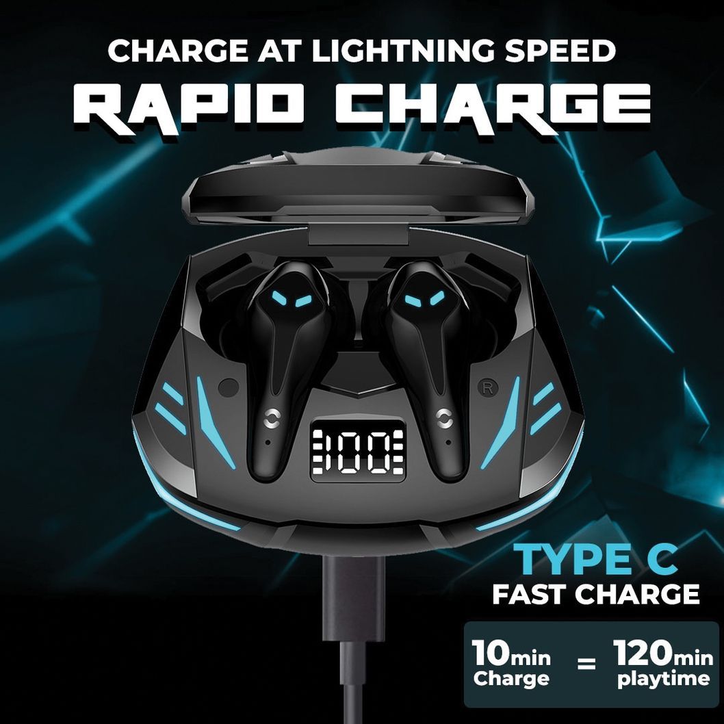 Hoppup Xo3 Gaming Earbuds With 35Ms Low Latency, 13Mm Drivers & 50H Playtime(Black, True Wireless)
