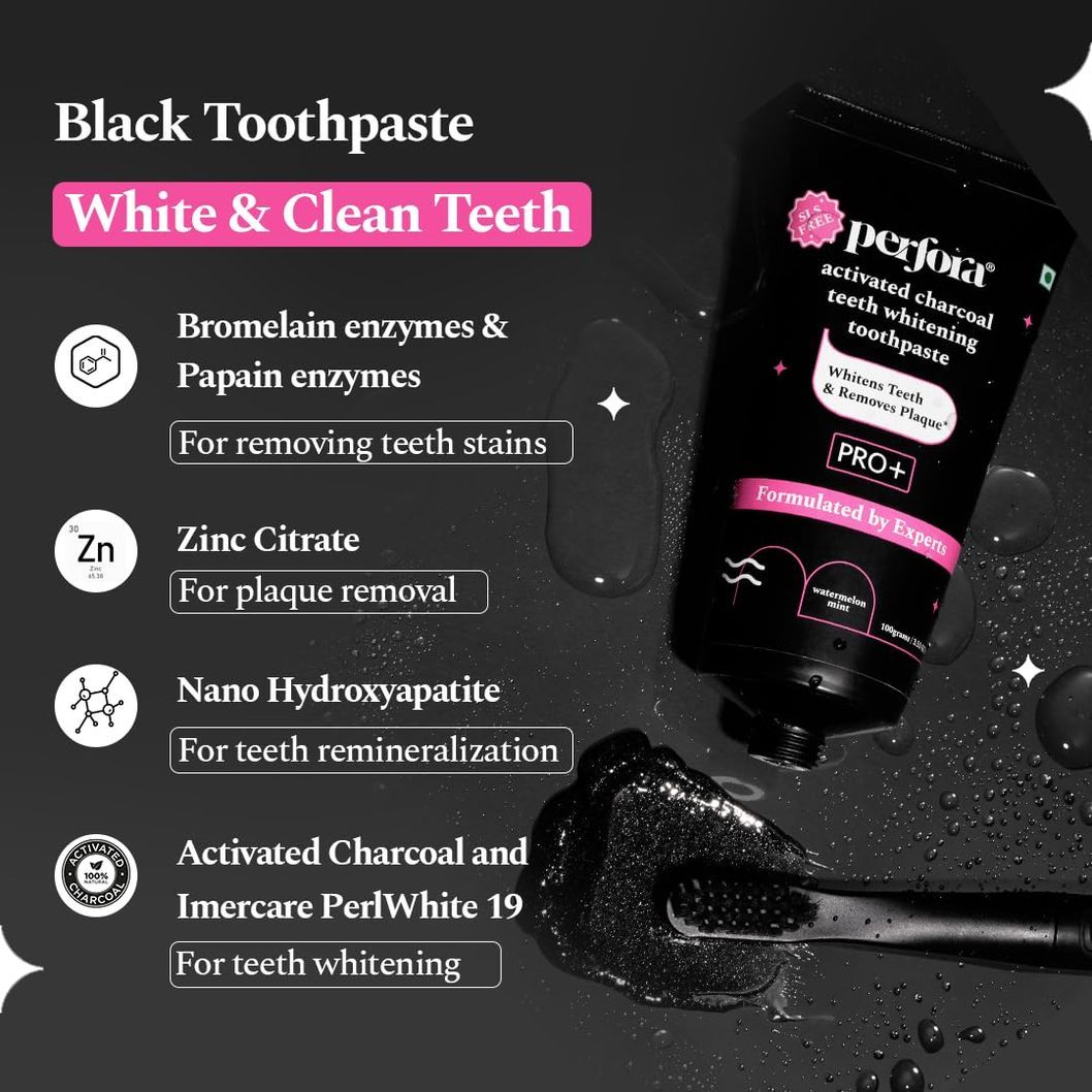 Perfora Activated Charcoal Teeth Whitening Toothpaste