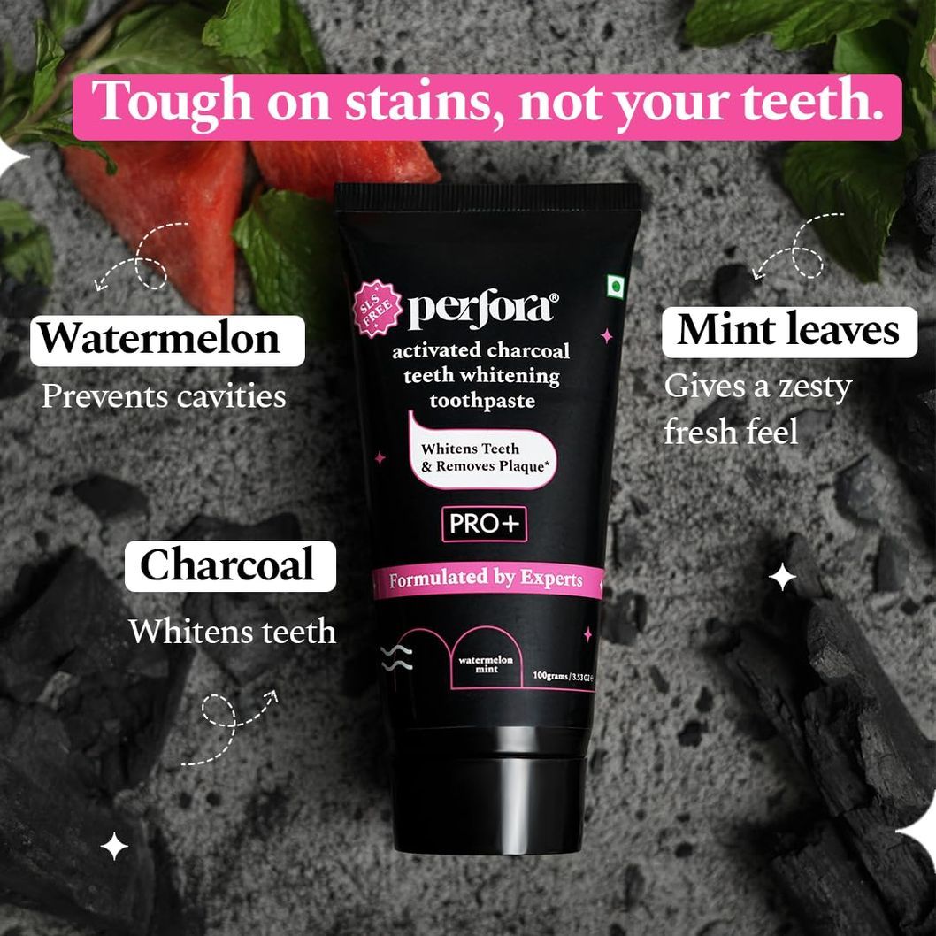Perfora Activated Charcoal Teeth Whitening Toothpaste