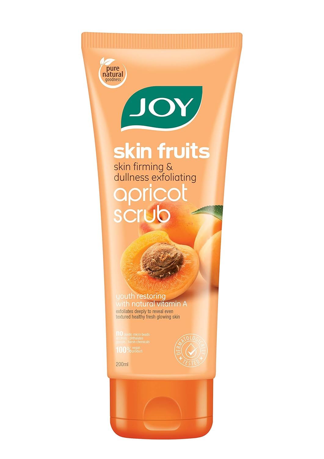 Joy Apricot & Walnut Face Scrub For Blackheads Removal Exfoliating Face Scrub With Vitamin A