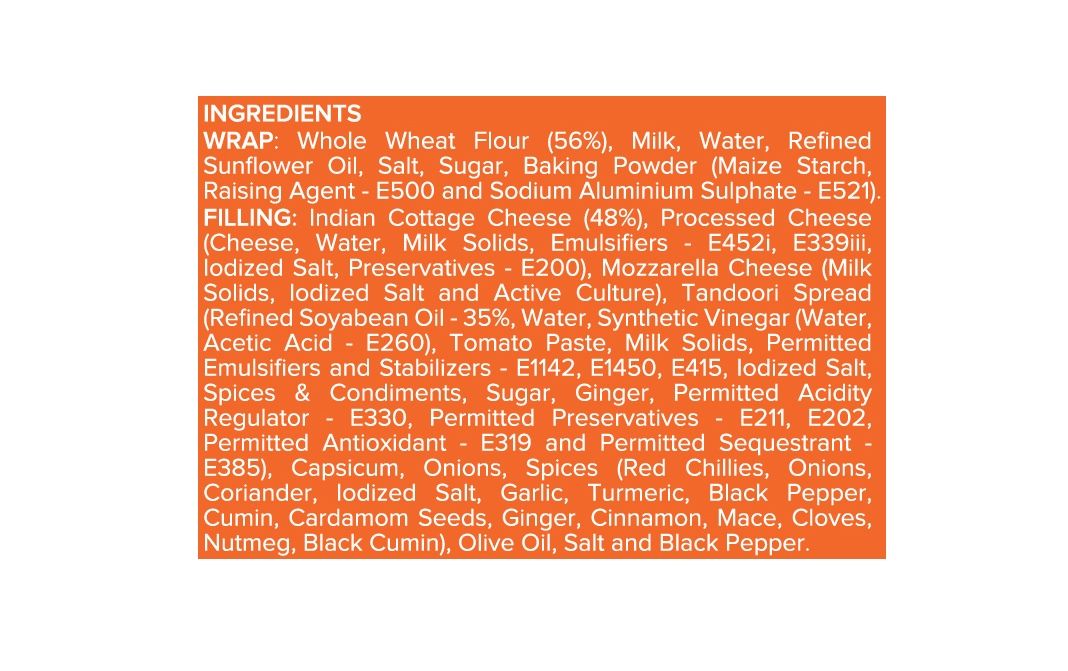 Haldirams Wraps Paneer Tikka - Minute Khana
