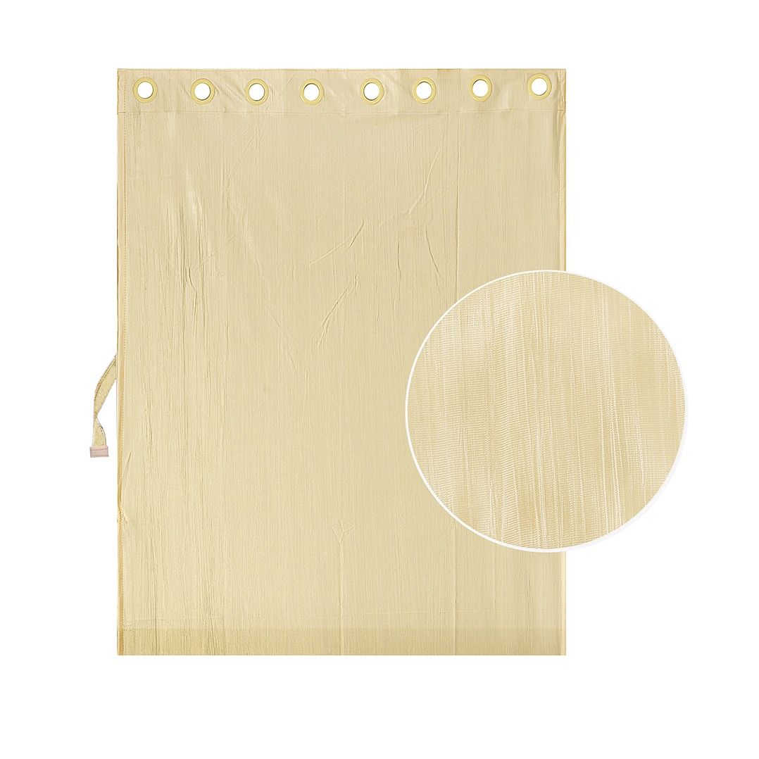 Antzco Plain Creme Window Curtain 5 ft x 4 ft | Pack of 2 | WC12