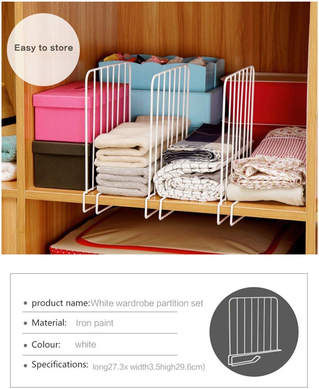 Go Hooked Iron Racks Shelf Organiser | White Space Saving Organizer | Pack Of 3