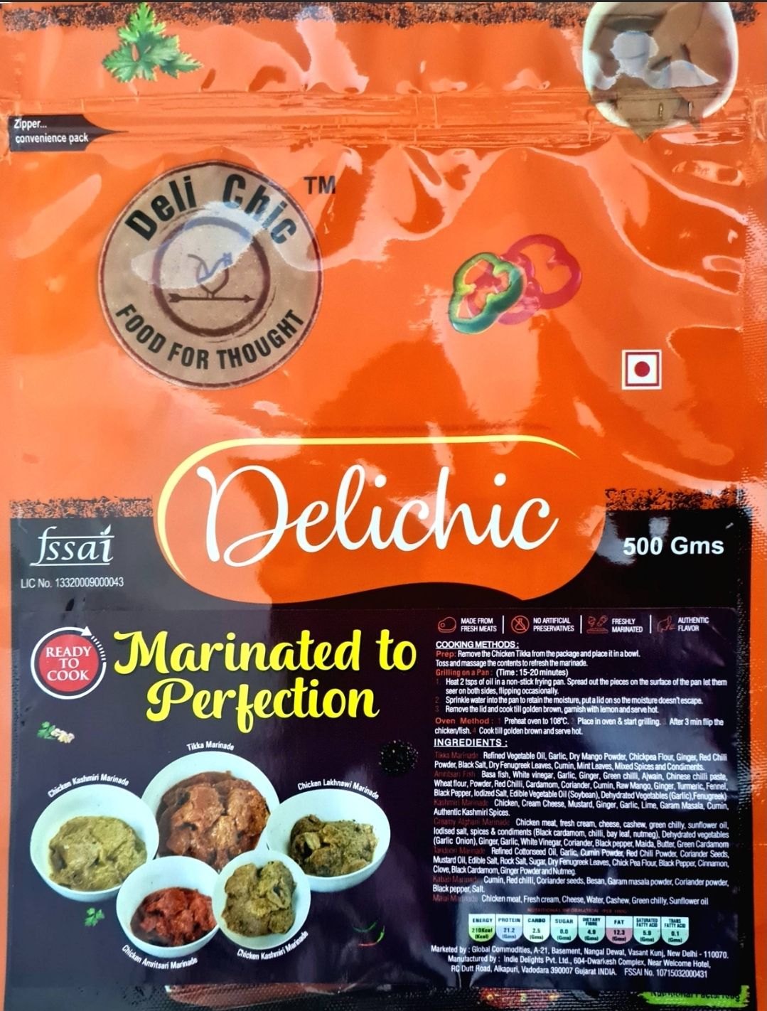 Delichic Amritsari Fish Marinated