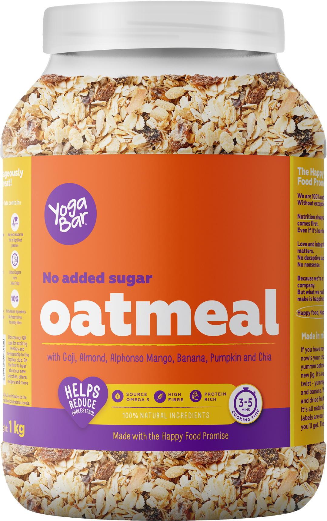 Yogabar No Added Sugar Oatmeal