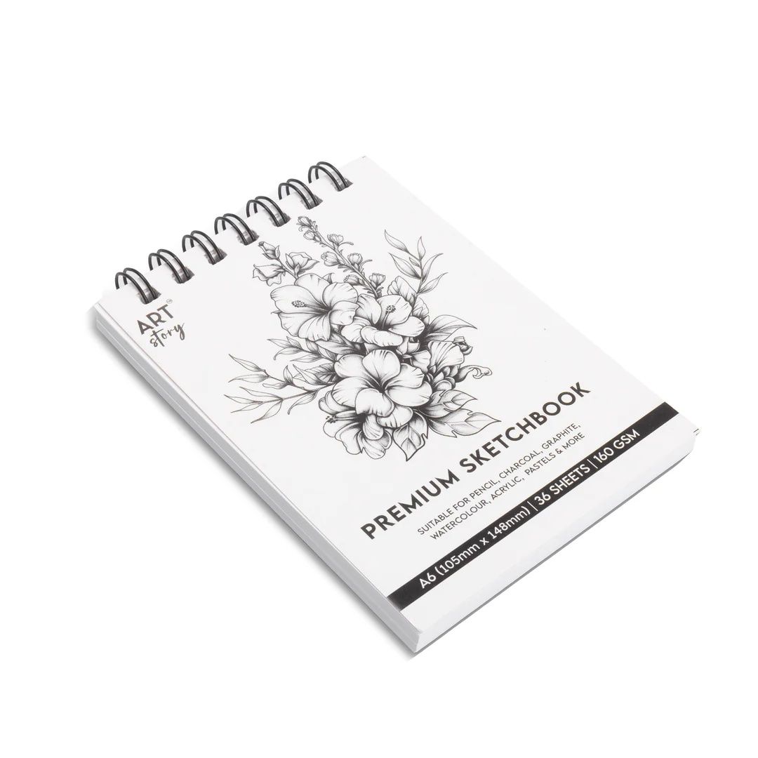 Itsy Bitsy Premium Sketch Book Top Wiro A6 160gsm 36 Sheets Sw as